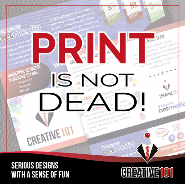 Printed brochures are still a great option.